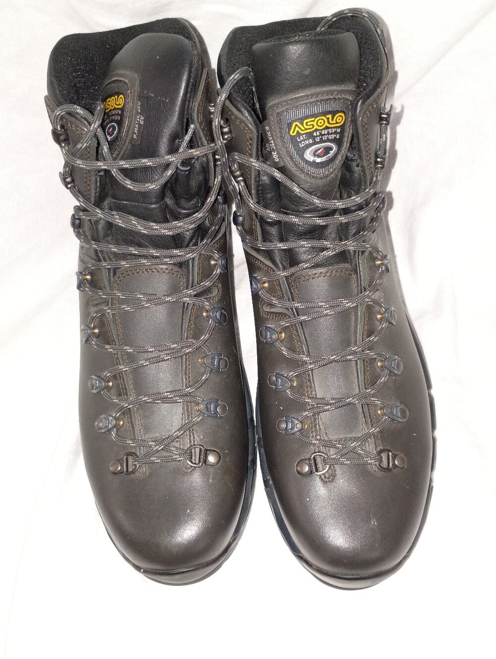 Asolo Men's Brown Leather Hiking Boots Size 14US